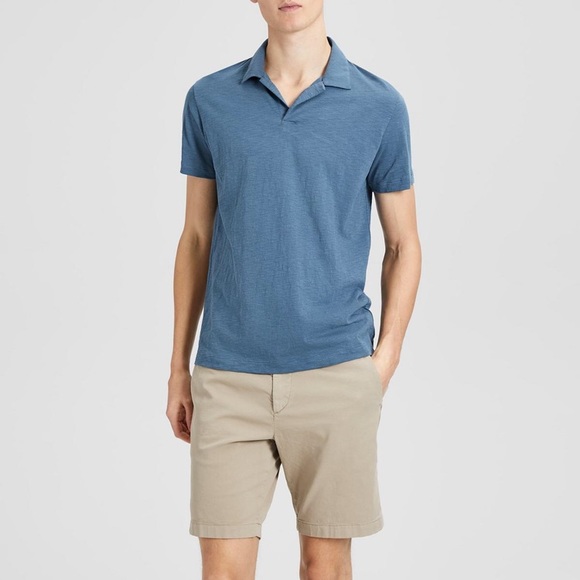 Theory Shirts Theory Hydro Willem Open Collar Polo Poshmark